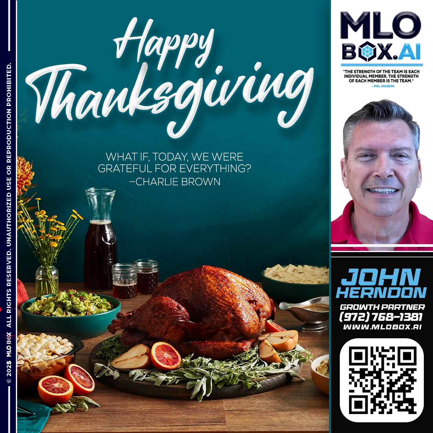 HAPPY THANKSGIVING - John Herndon -Mortgage Loan Originator
