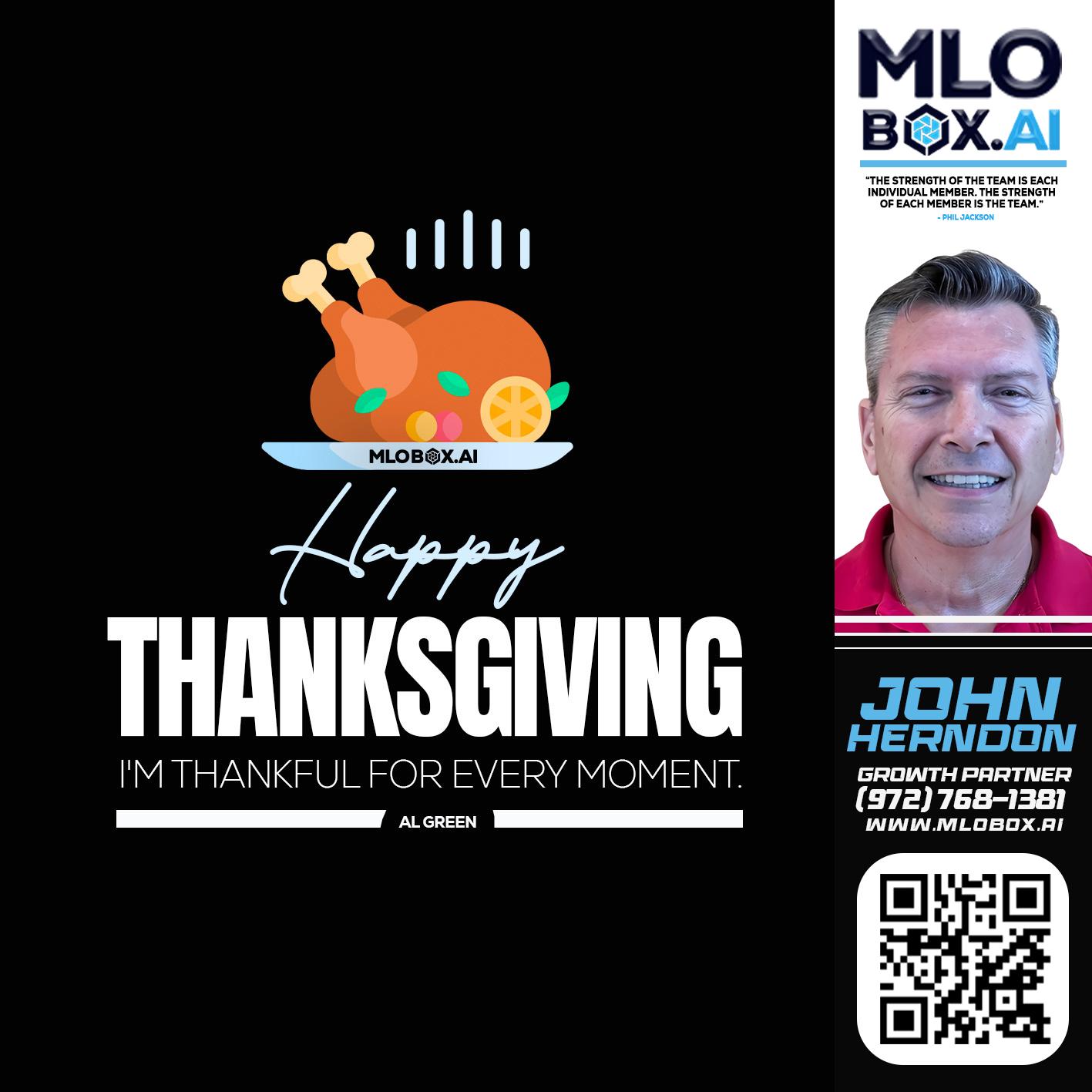 HAPPY THANKSGIVING - John Herndon -Mortgage Loan Originator