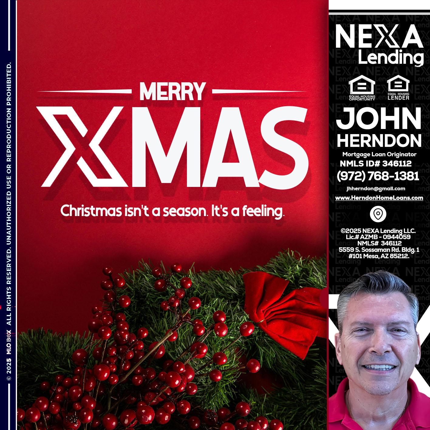 merry xmas - John Herndon MBA -Mortgage Loan Originator
