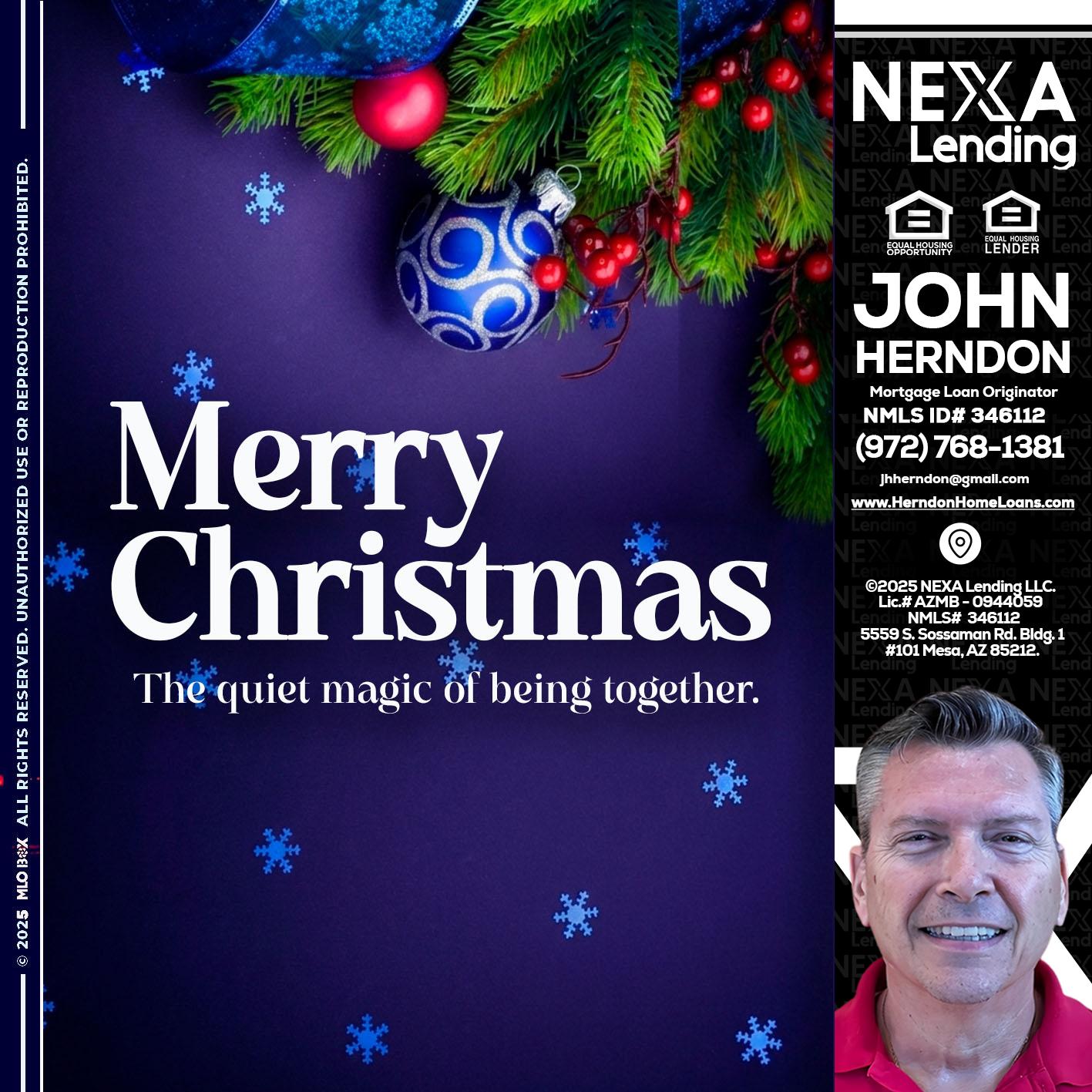 merry christmas - John Herndon MBA -Mortgage Loan Originator