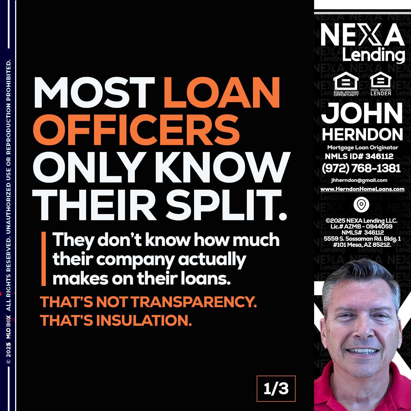 1 OF 3 - John Herndon MBA -Mortgage Loan Originator