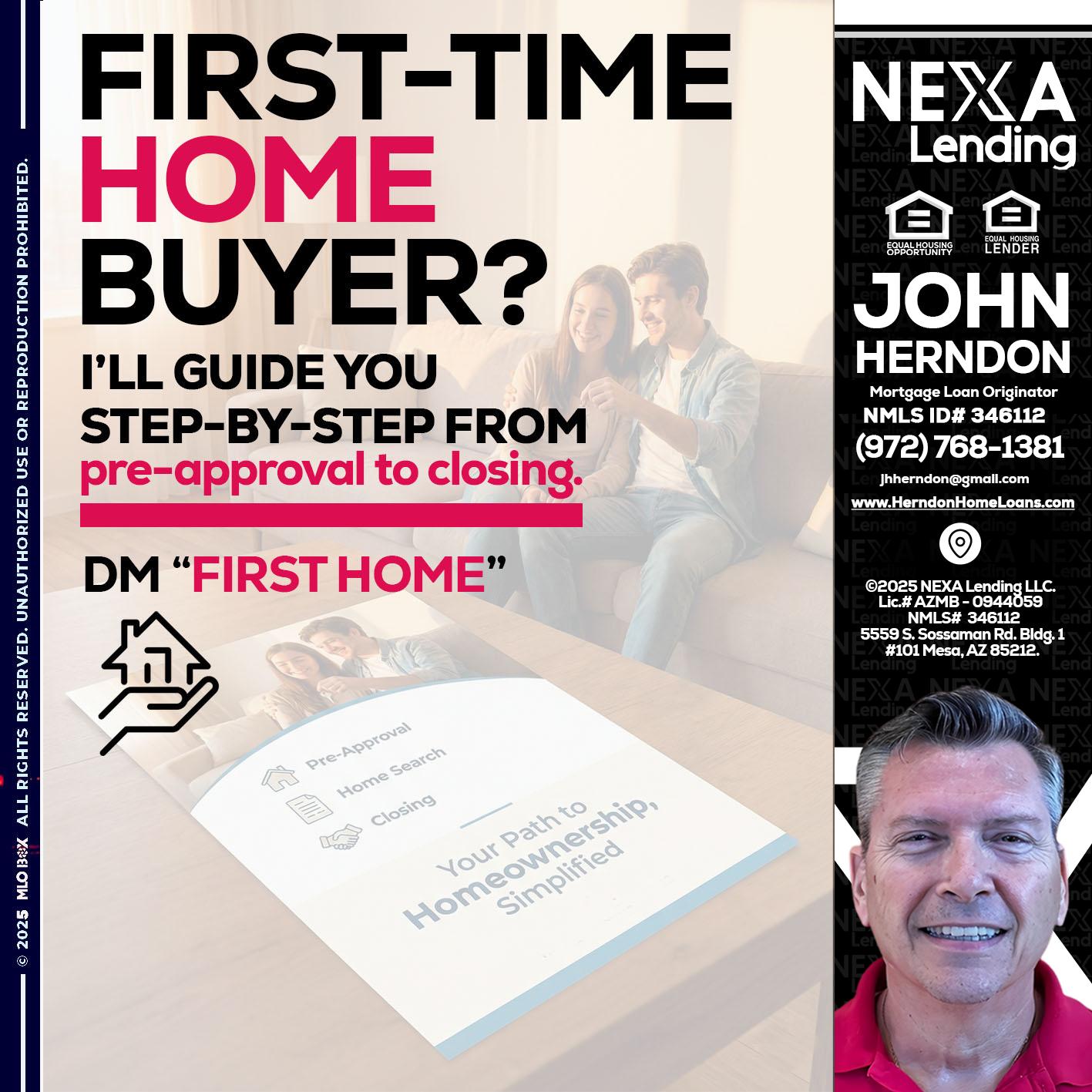 first time home buyer - John Herndon MBA -Mortgage Loan Originator
