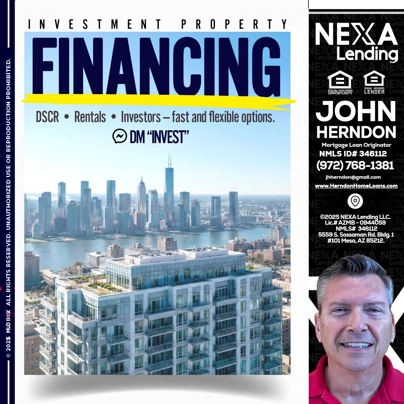 FINANCING - John Herndon MBA -Mortgage Loan Originator