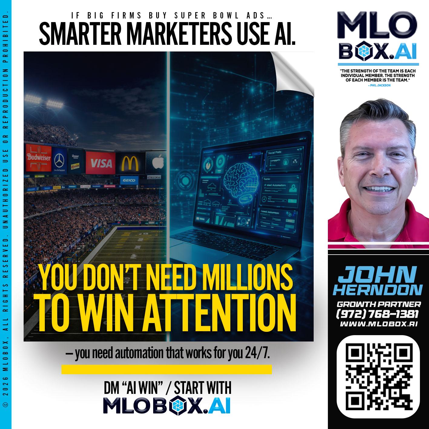 you don't need - John Herndon MBA -Mortgage Loan Originator