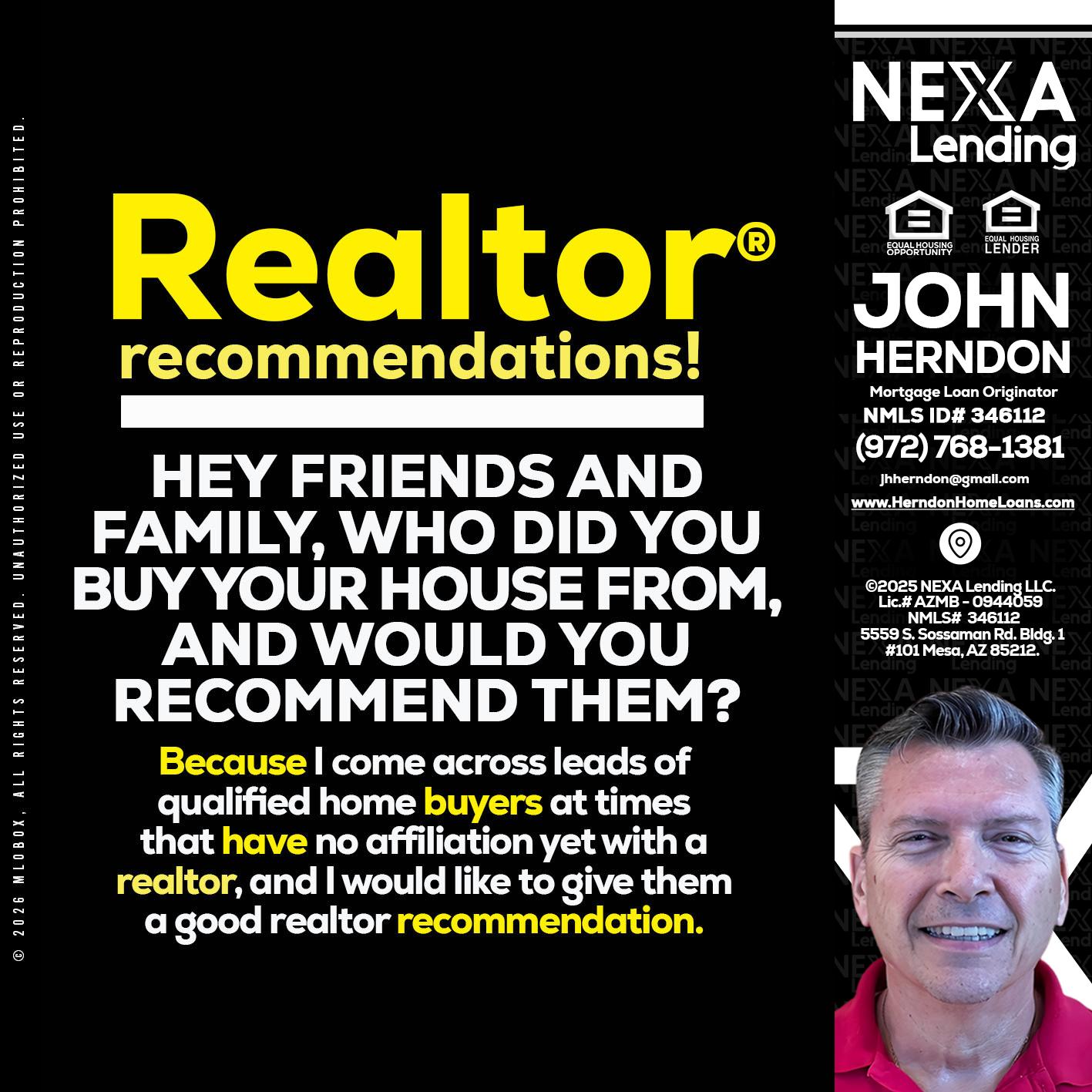 REALTOR - John Herndon MBA -Mortgage Loan Originator