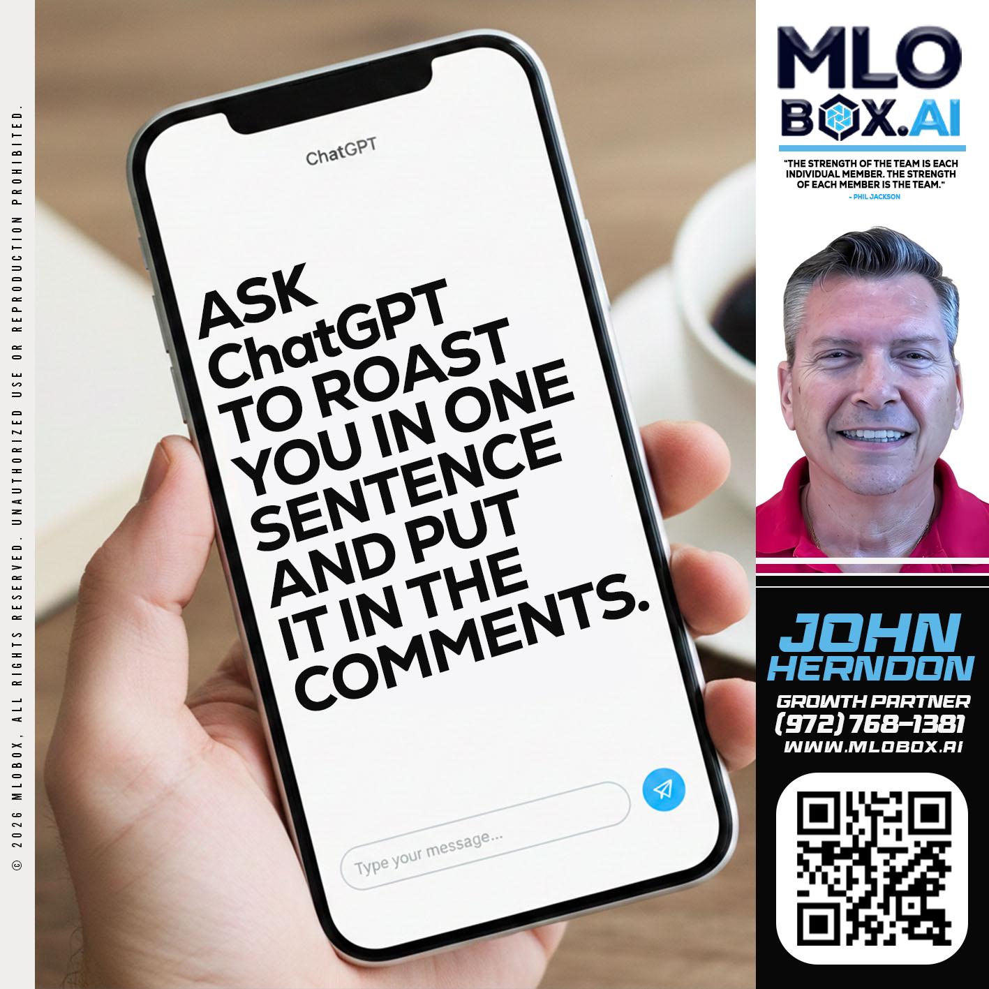 ASK CHAT GPT - John Herndon MBA -Mortgage Loan Originator