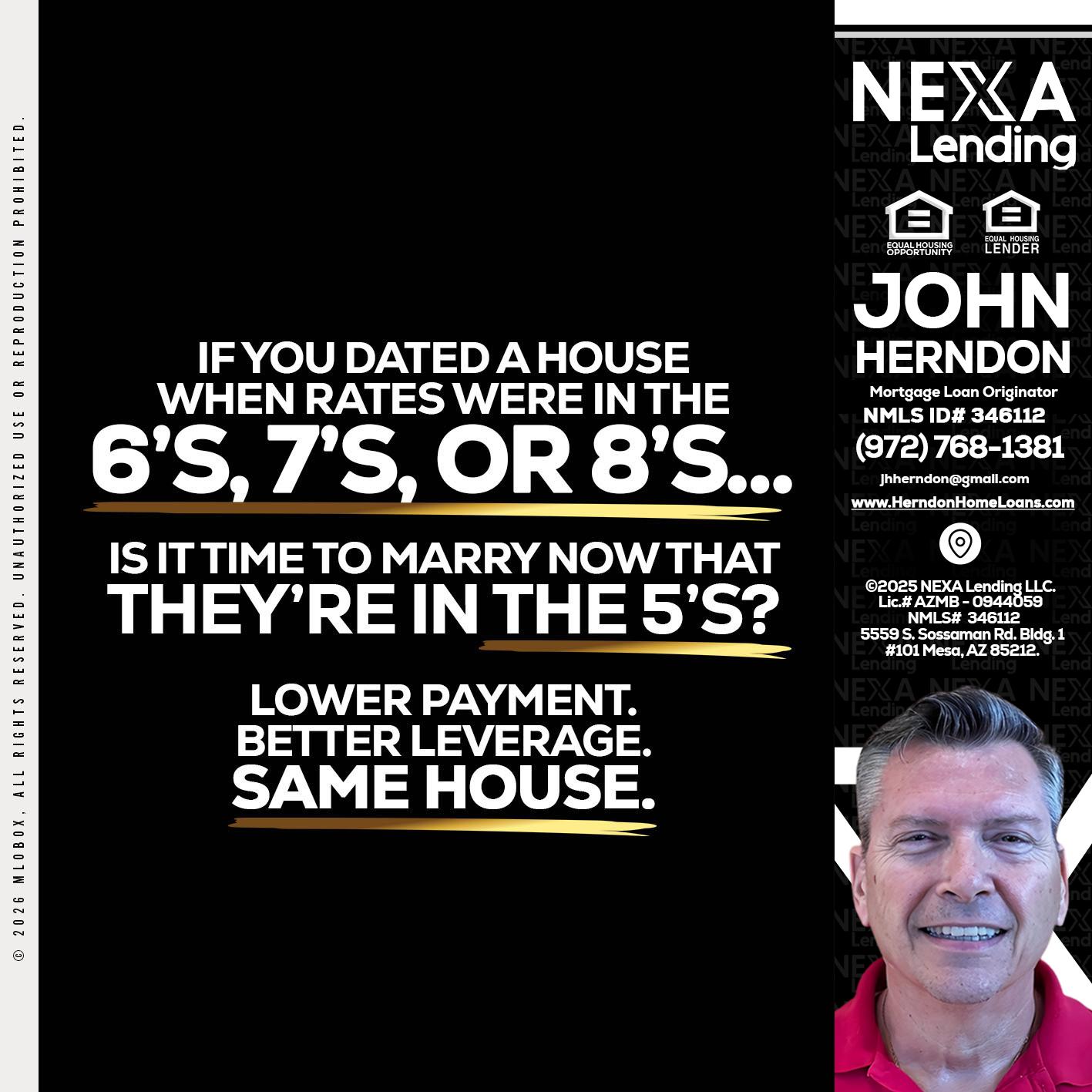 if you dated a house - John Herndon MBA -Mortgage Loan Originator