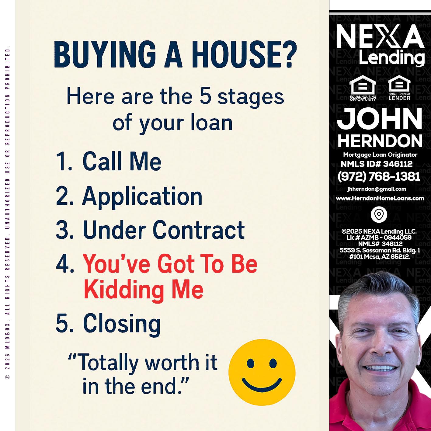 BUYING A HOUSE - John Herndon MBA -Mortgage Loan Originator