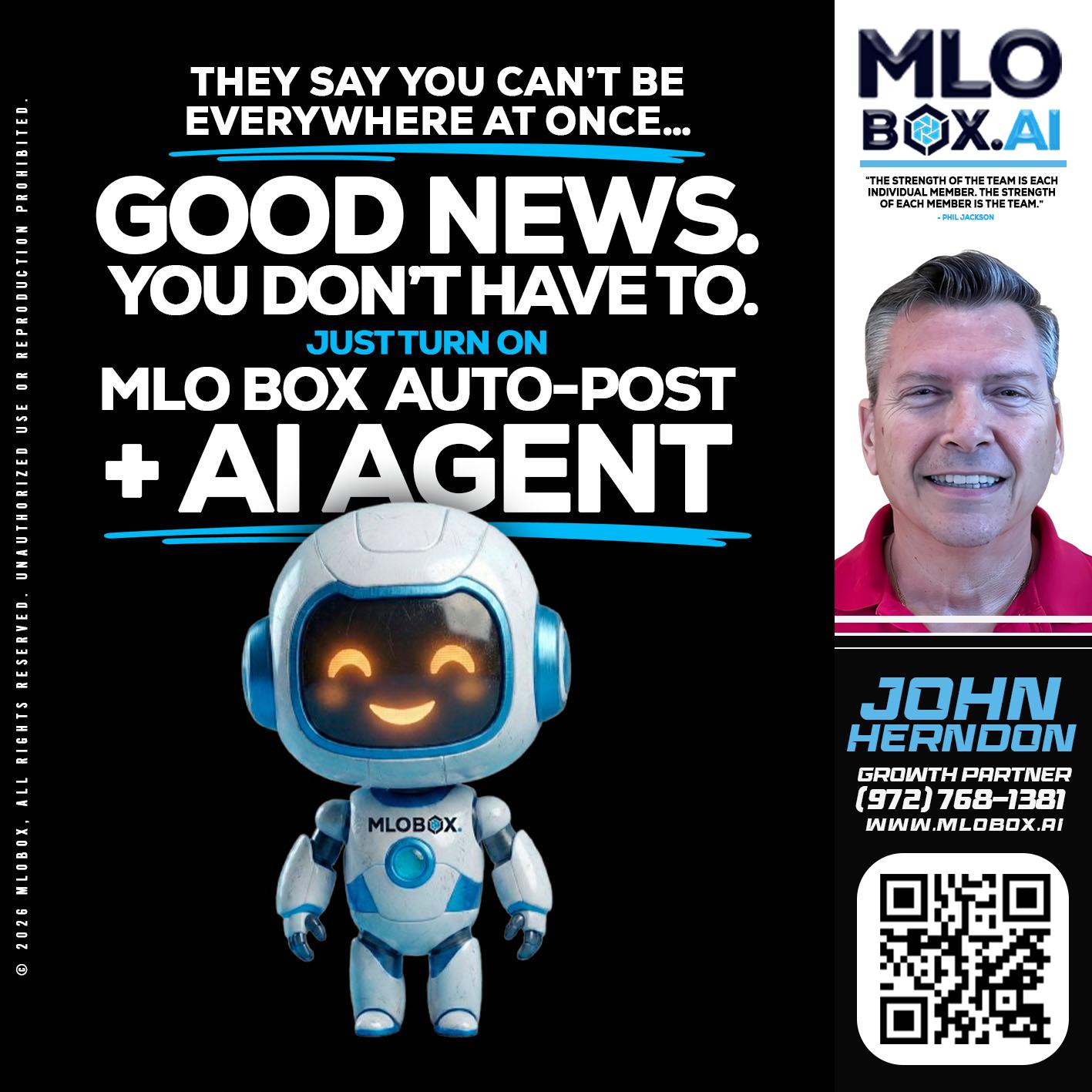 GOOD NEWS - John Herndon MBA -Mortgage Loan Originator