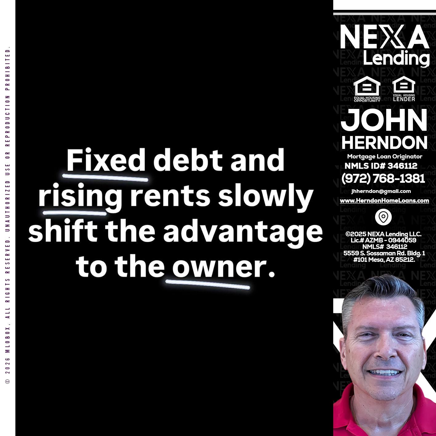 FIXED DEBT - John Herndon MBA -Mortgage Loan Originator
