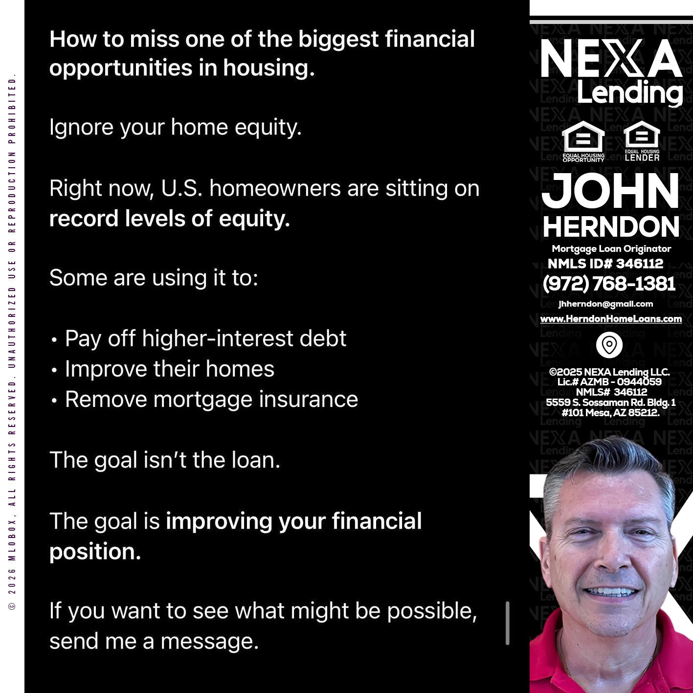 how to miss - John Herndon MBA -Mortgage Loan Originator