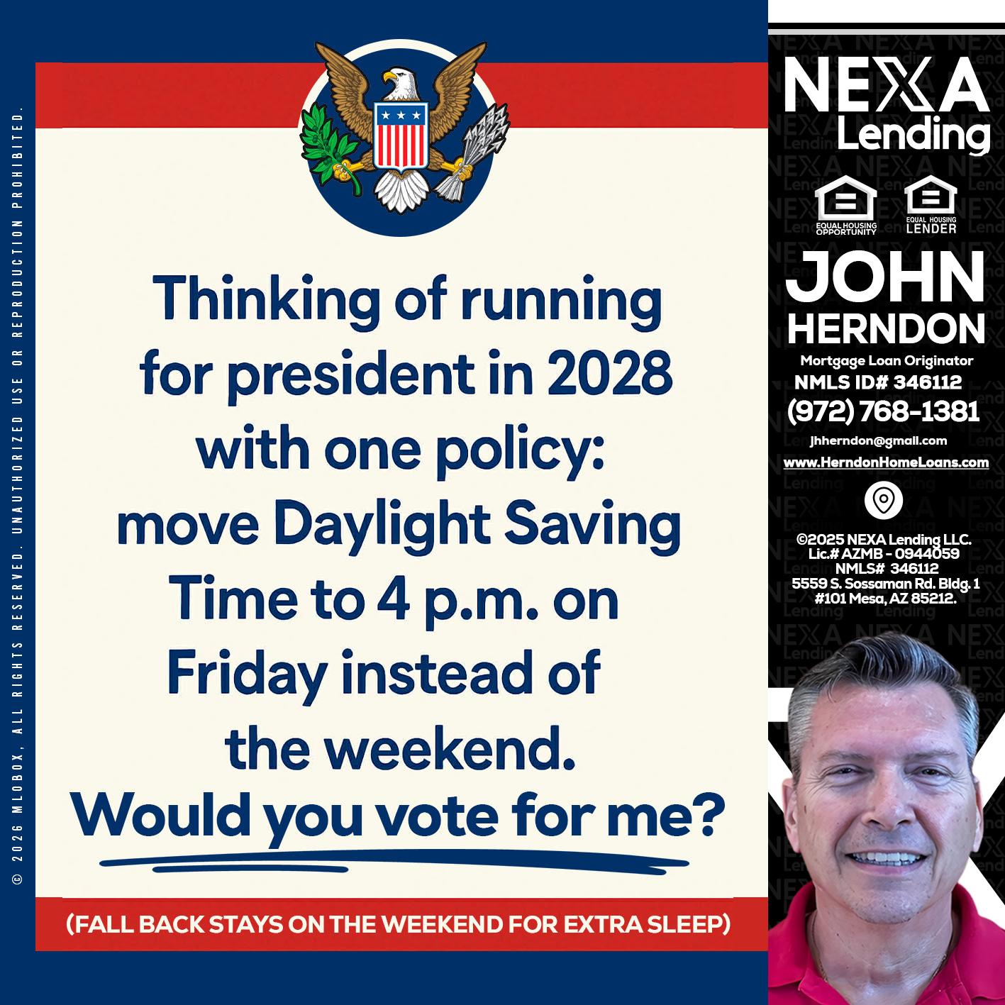 THINKING OF RUNING - John Herndon MBA -Mortgage Loan Originator