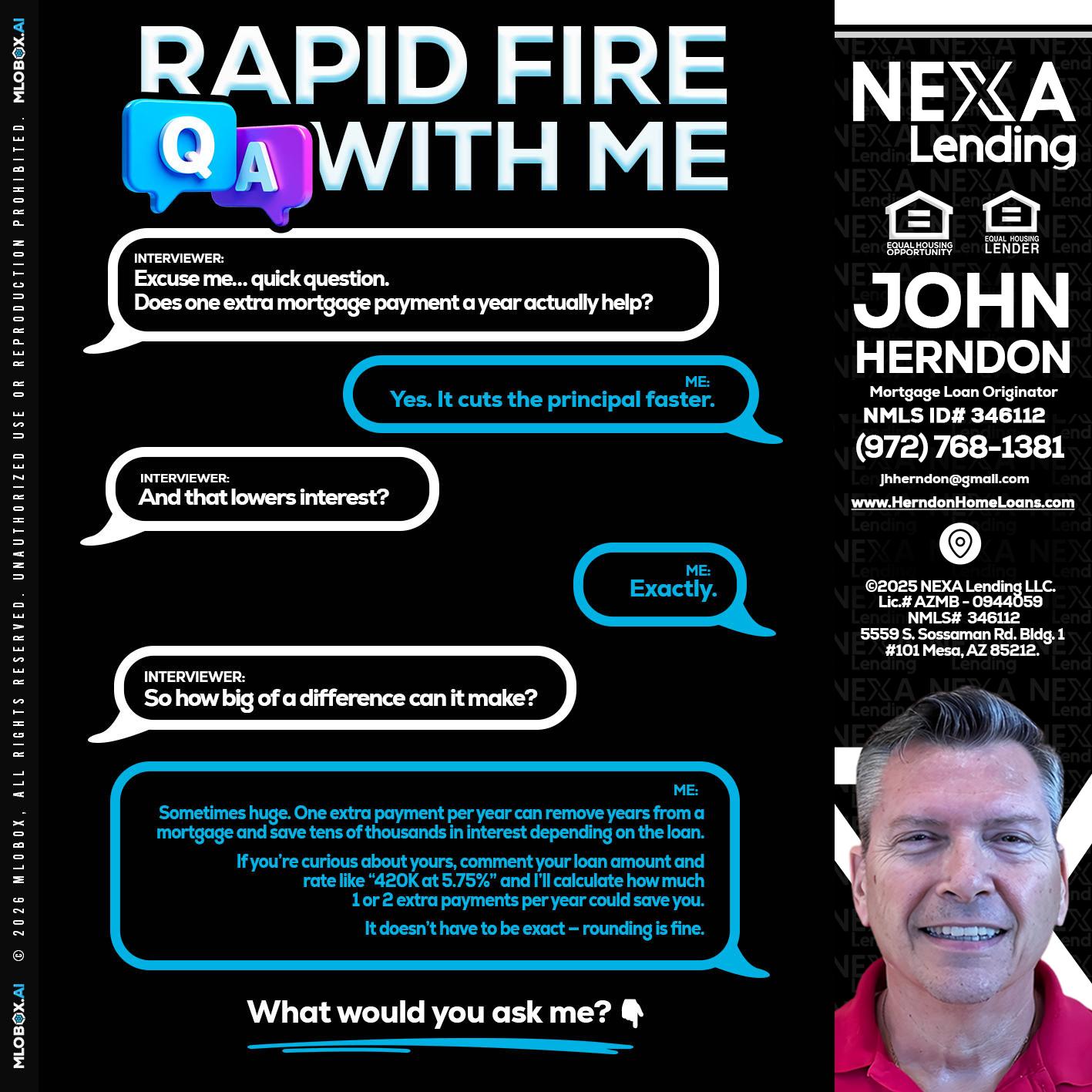 RAPID Q&A - John Herndon MBA -Mortgage Loan Originator