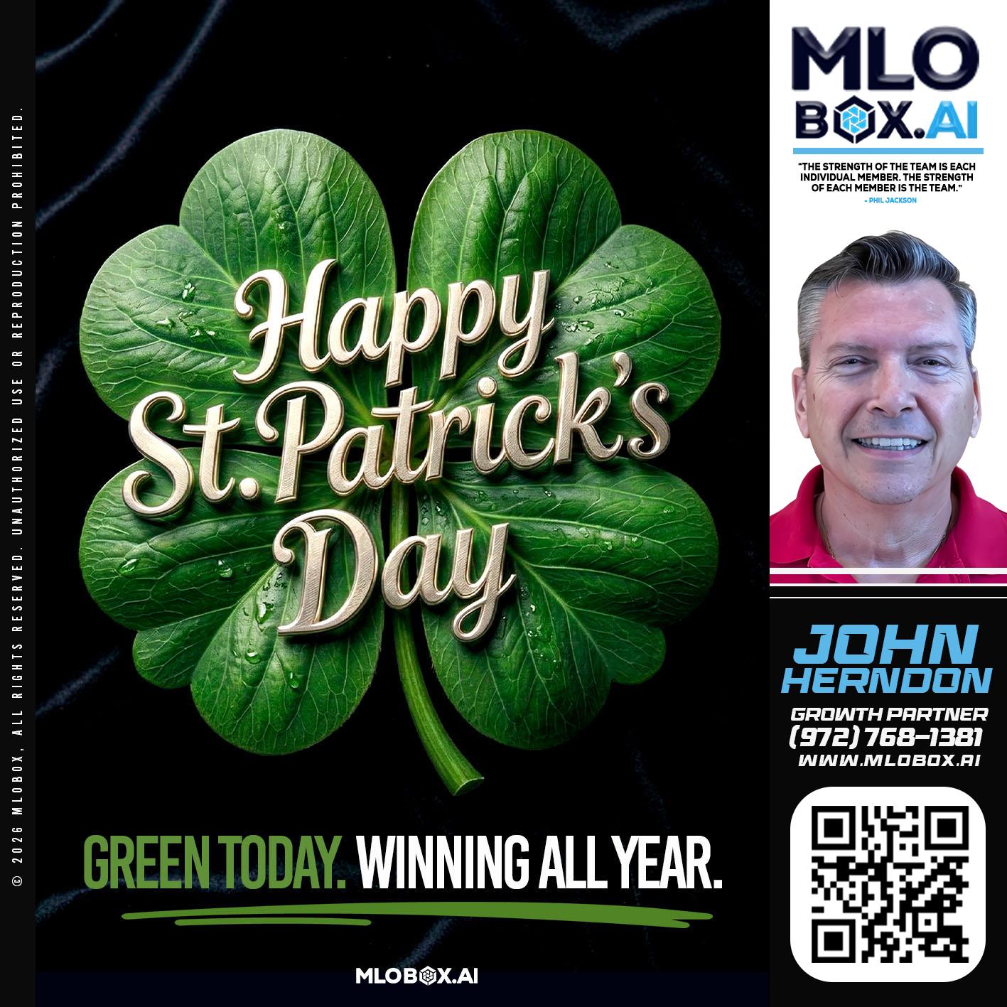 happy st Patricks day - John Herndon MBA -Mortgage Loan Originator