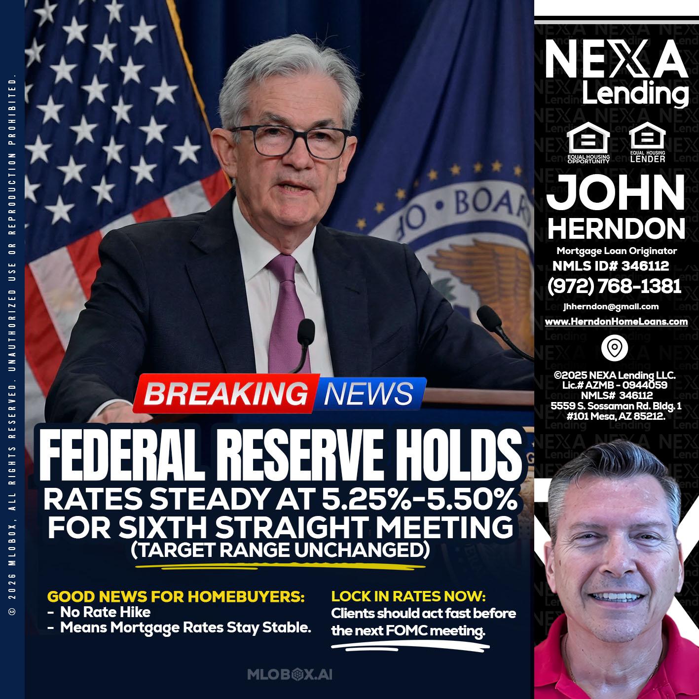 federal reserve - John Herndon MBA -Mortgage Loan Originator