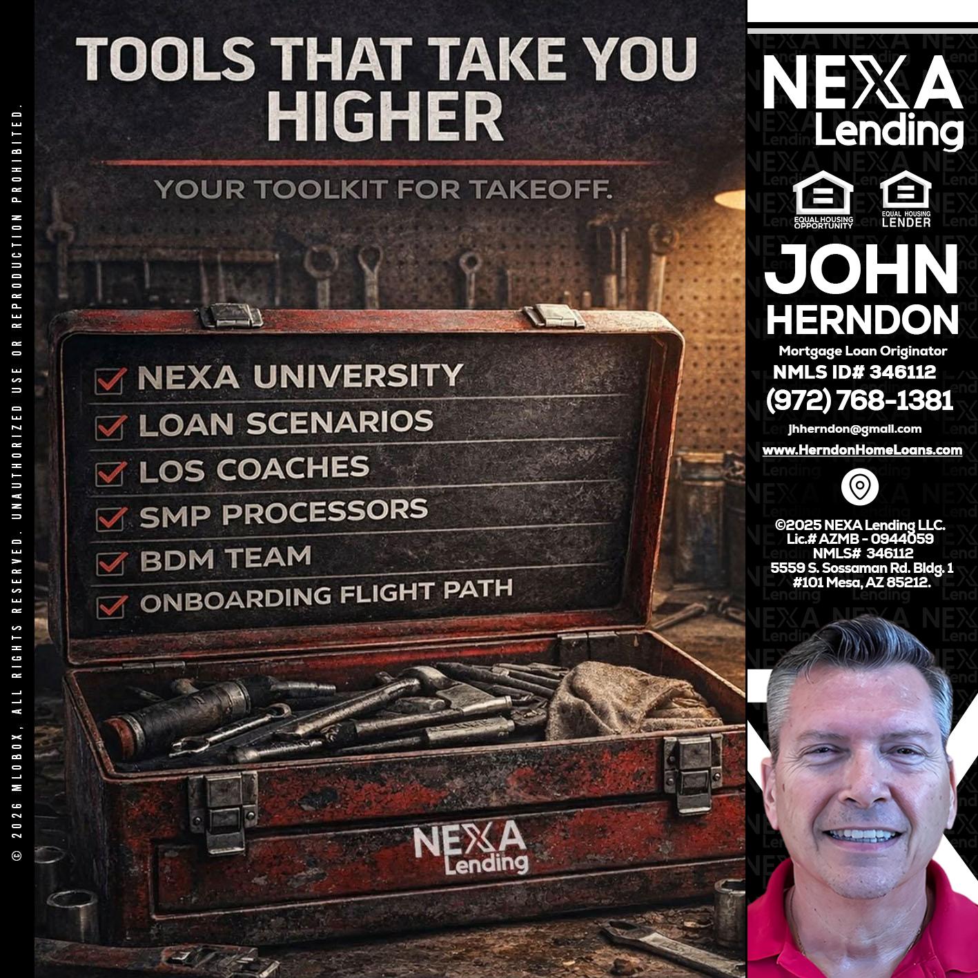 TOOLS THAT - John Herndon MBA -Mortgage Loan Originator