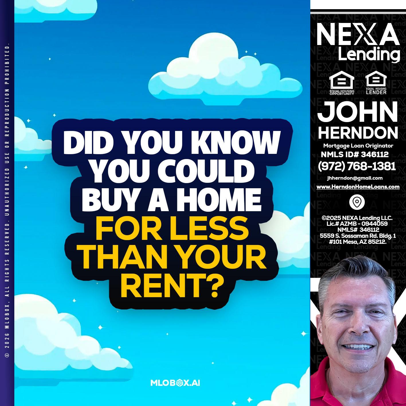 DID YOU KNOW - John Herndon MBA -Mortgage Loan Originator