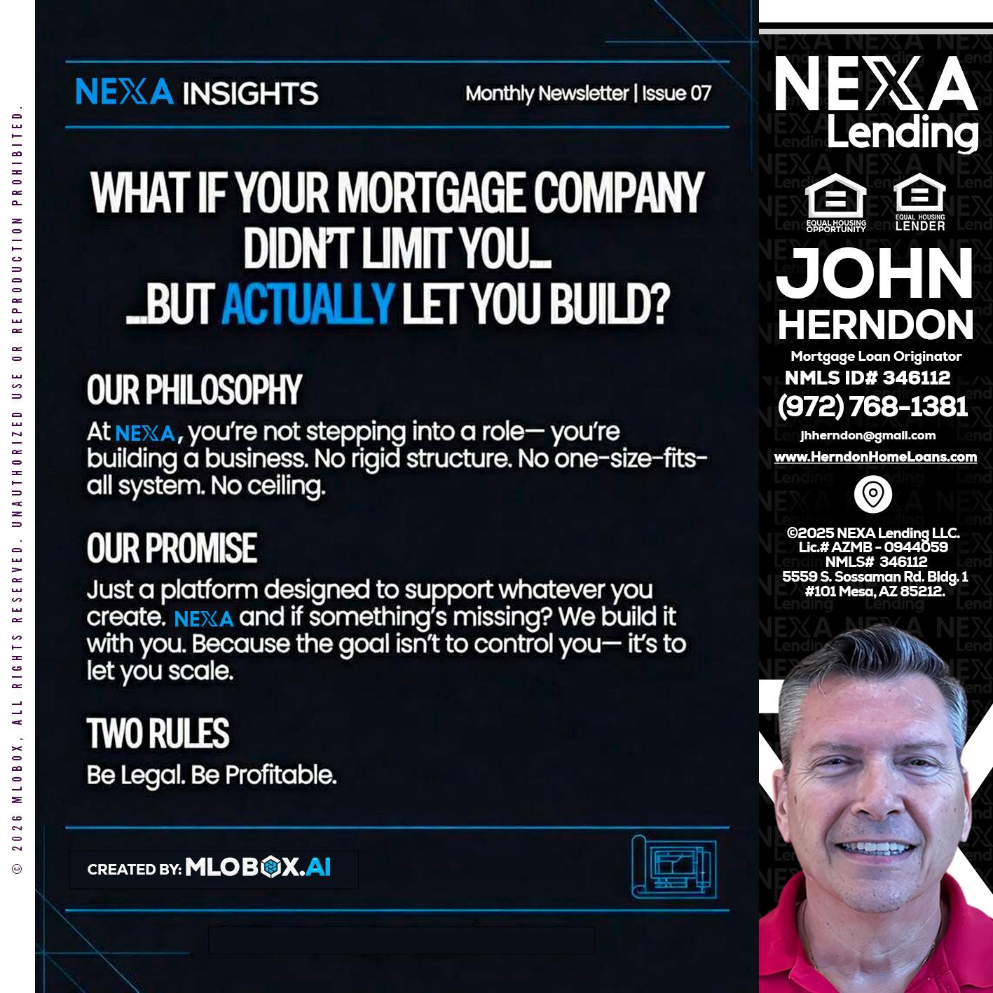 NEXA INSIGHTS - John Herndon MBA -Mortgage Loan Originator