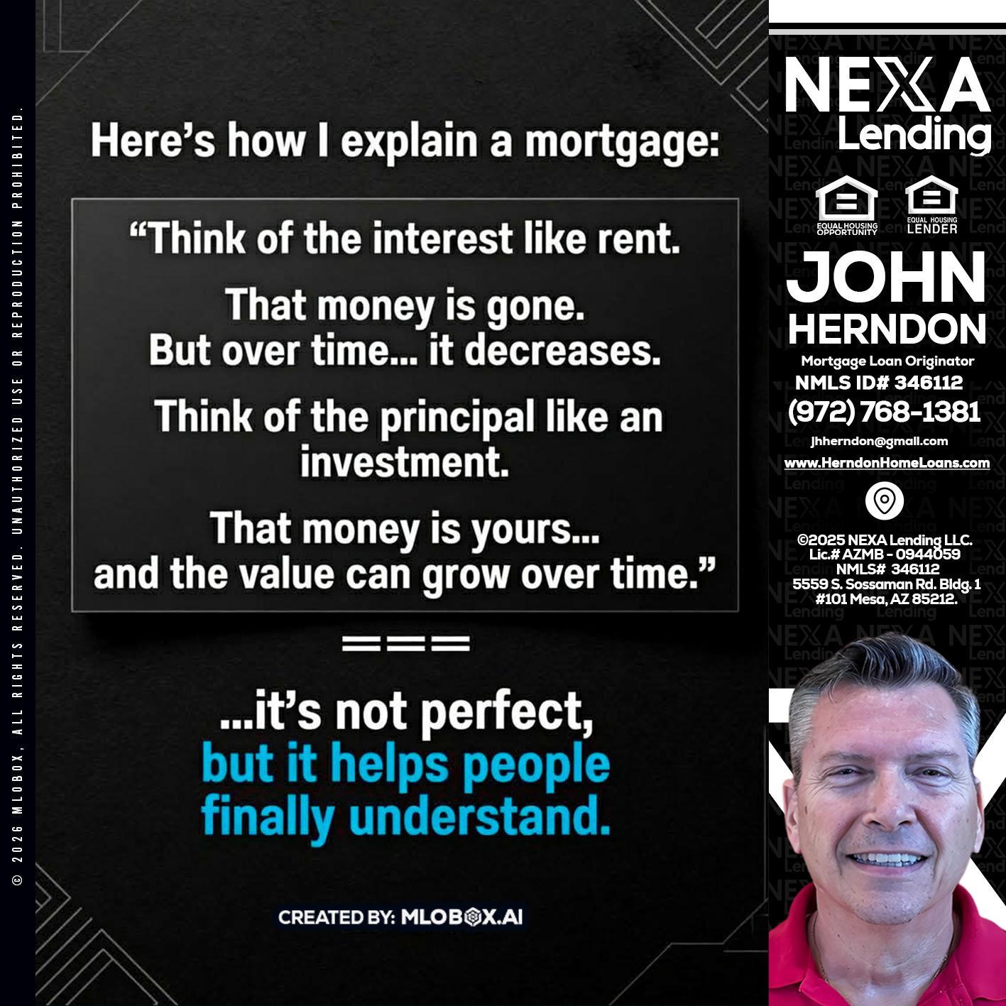 HERES NOW - John Herndon MBA -Mortgage Loan Originator