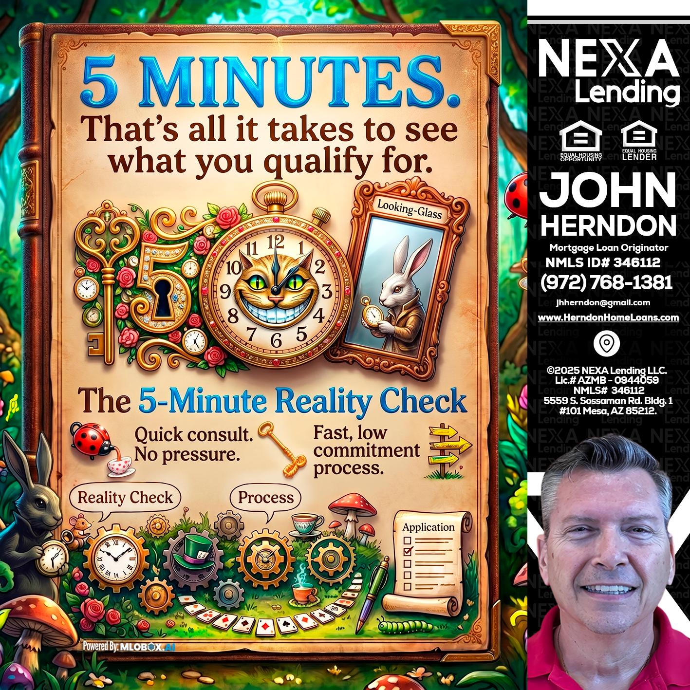 Reality Check! - John Herndon MBA -Mortgage Loan Originator