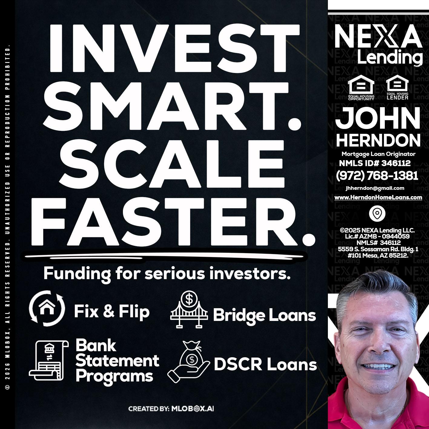 INVEST SMART - John Herndon MBA -Mortgage Loan Originator