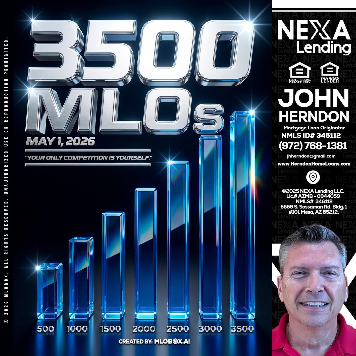 3500 MLOs - John Herndon MBA -Mortgage Loan Originator