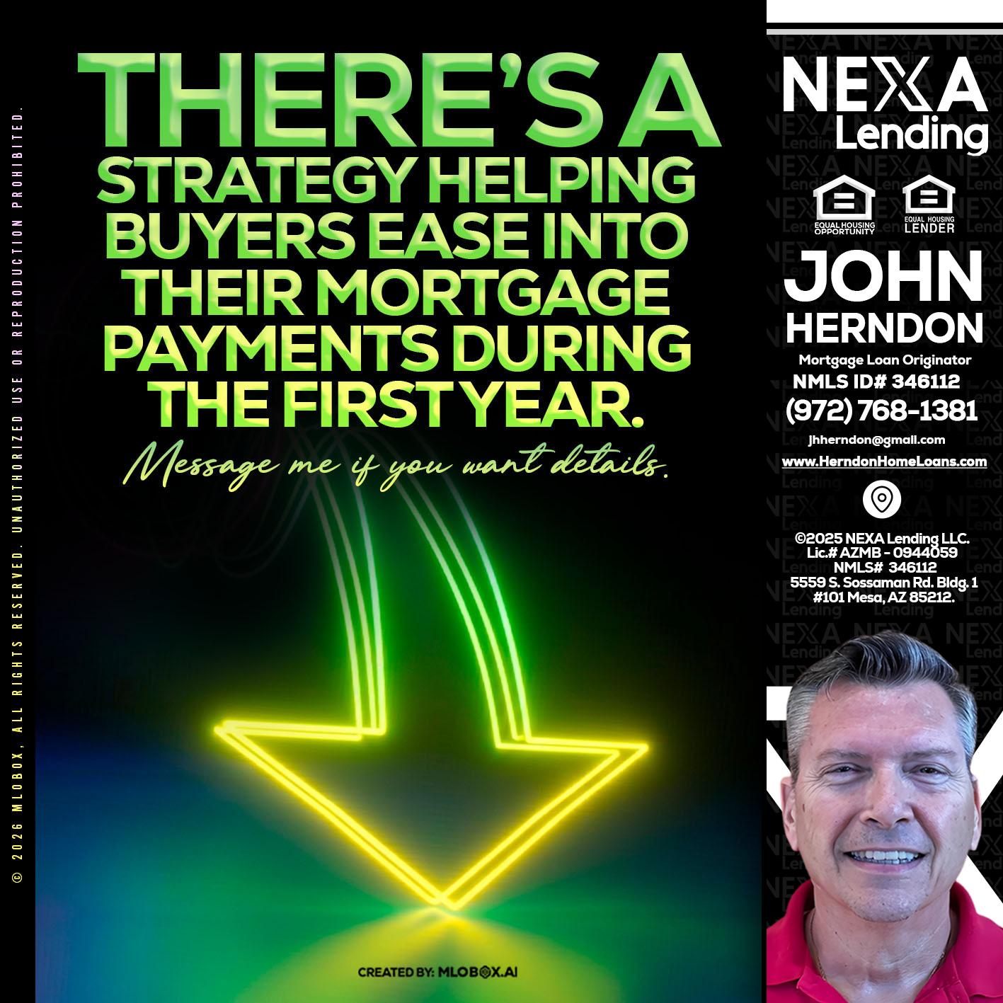 THERES A STATEGY - John Herndon MBA -Mortgage Loan Originator