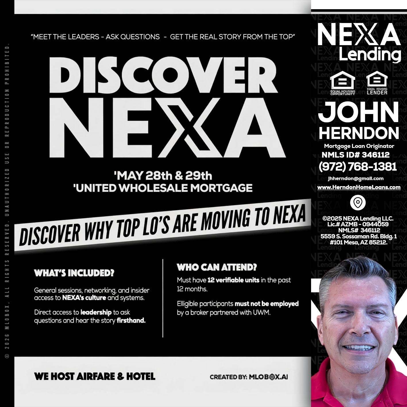 DISCOVER NEXA - John Herndon MBA -Mortgage Loan Originator