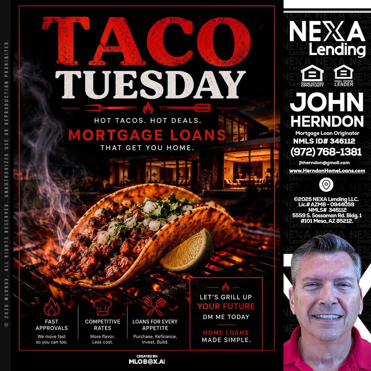 TACO TUESDAY - John Herndon MBA -Mortgage Loan Originator