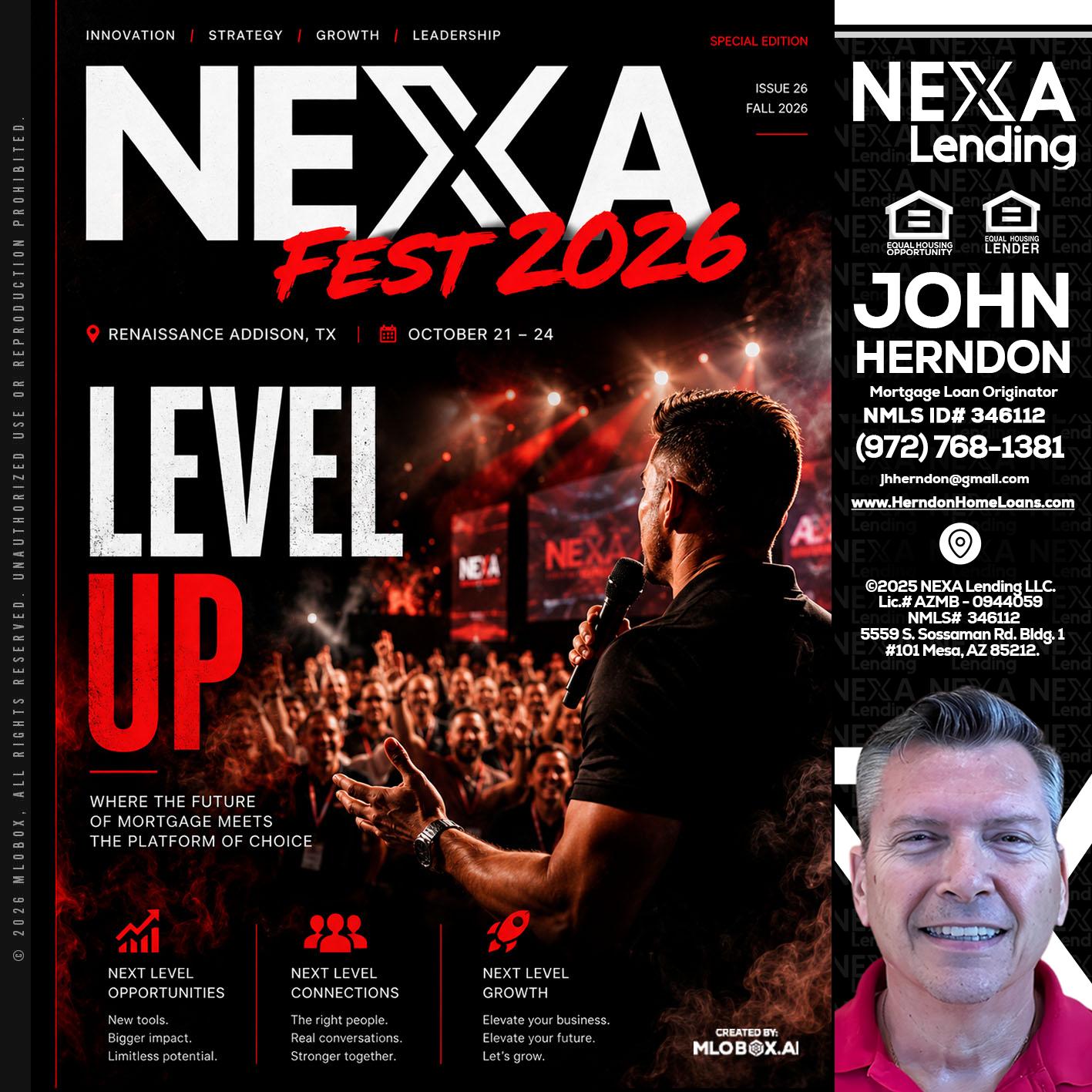 NEXA FEST 2026 - John Herndon MBA -Mortgage Loan Originator