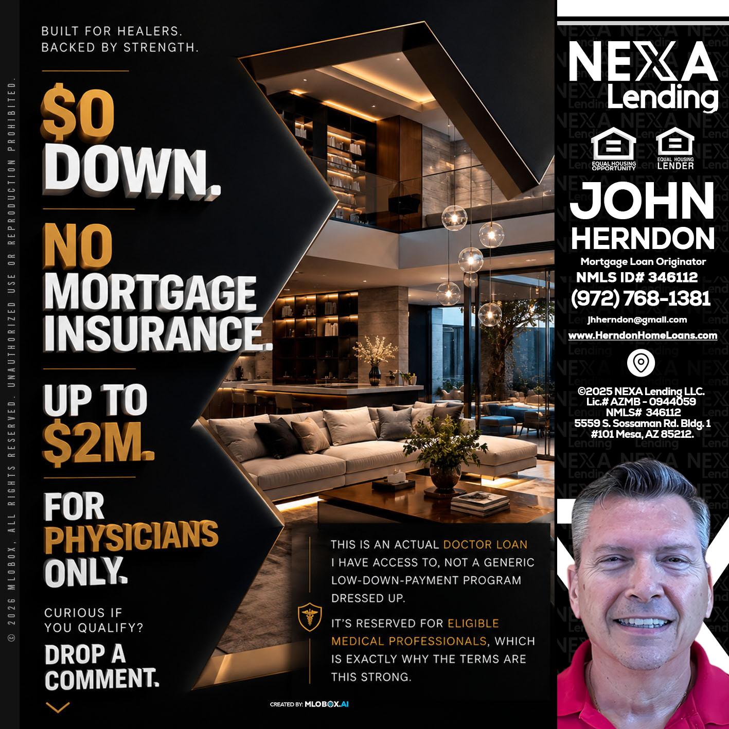 $0 DOWN - John Herndon MBA -Mortgage Loan Originator