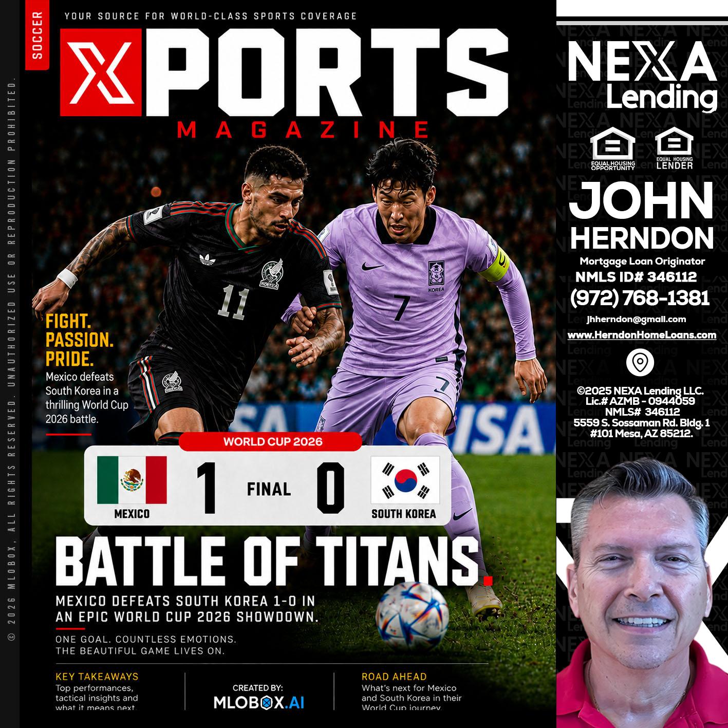 XPORTS MAGAZINE - John Herndon MBA -Mortgage Loan Originator