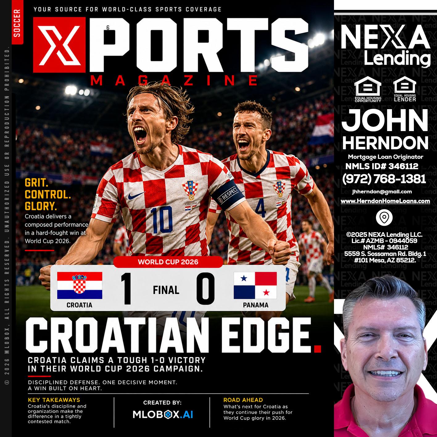 CROATIA 1-0 PANAMA - John Herndon MBA -Mortgage Loan Originator