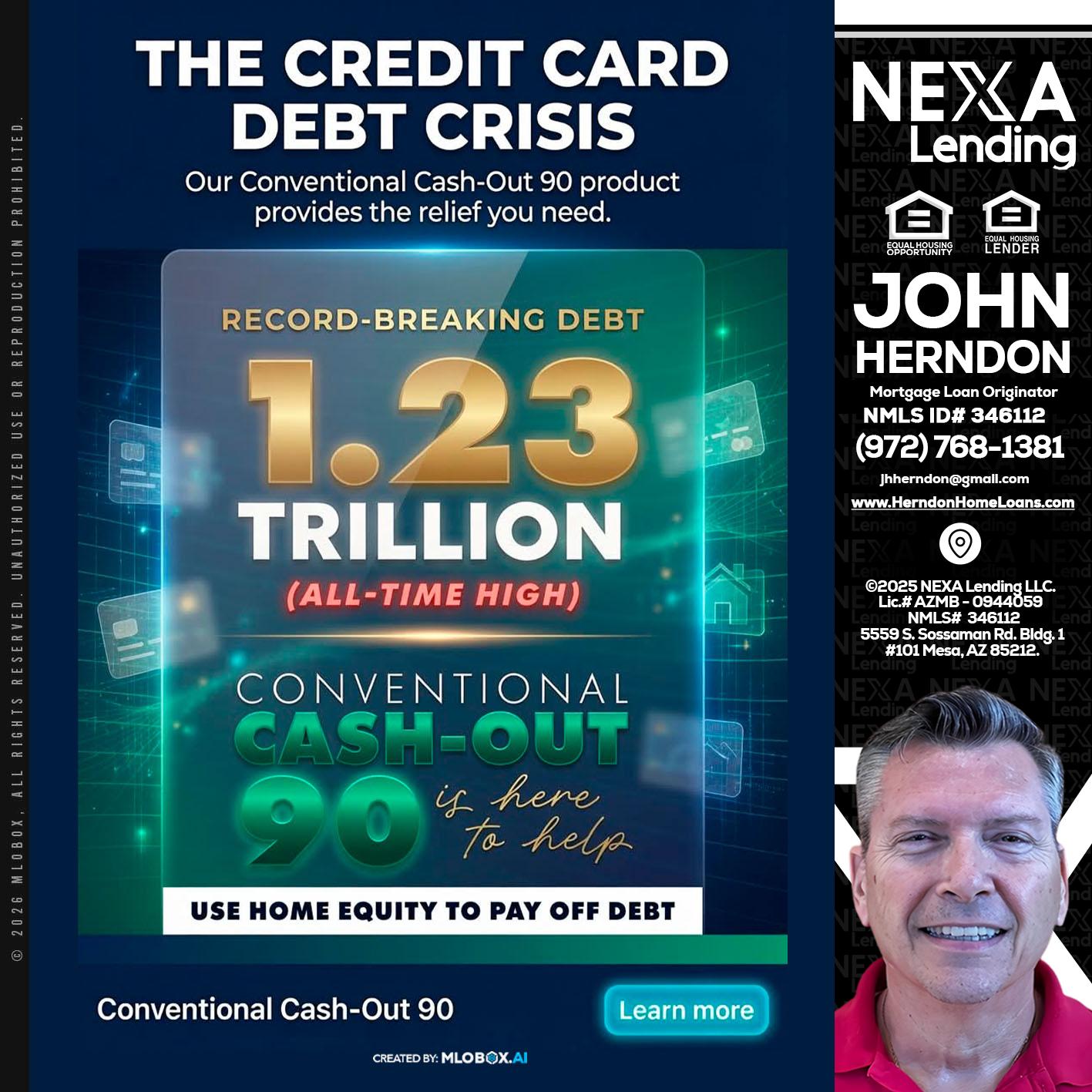 THE CREDIT CARD - John Herndon MBA -Mortgage Loan Originator