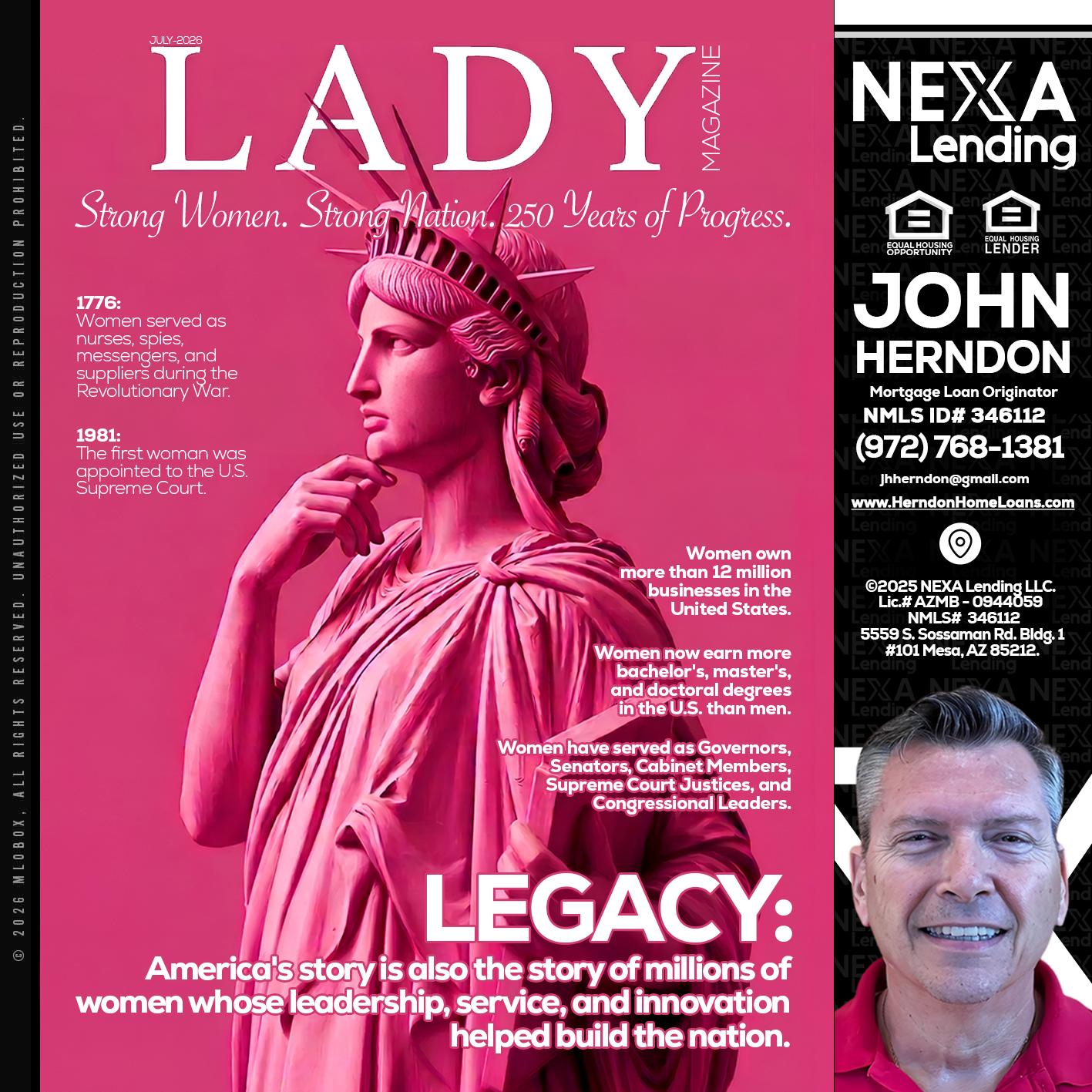 LADY LIBERTY! - John Herndon MBA -Mortgage Loan Originator