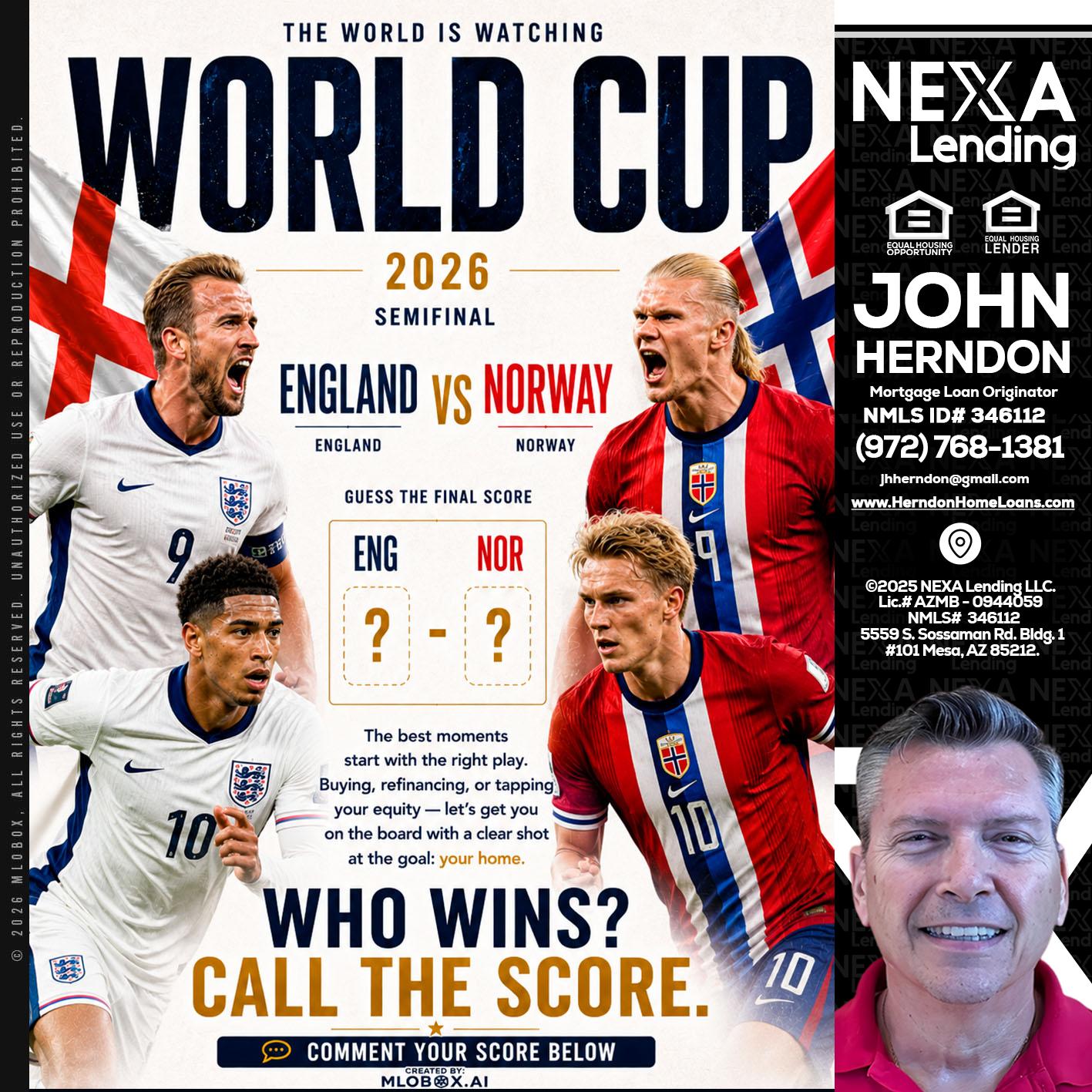 WORLD CUP 2026 - John Herndon MBA -Mortgage Loan Originator