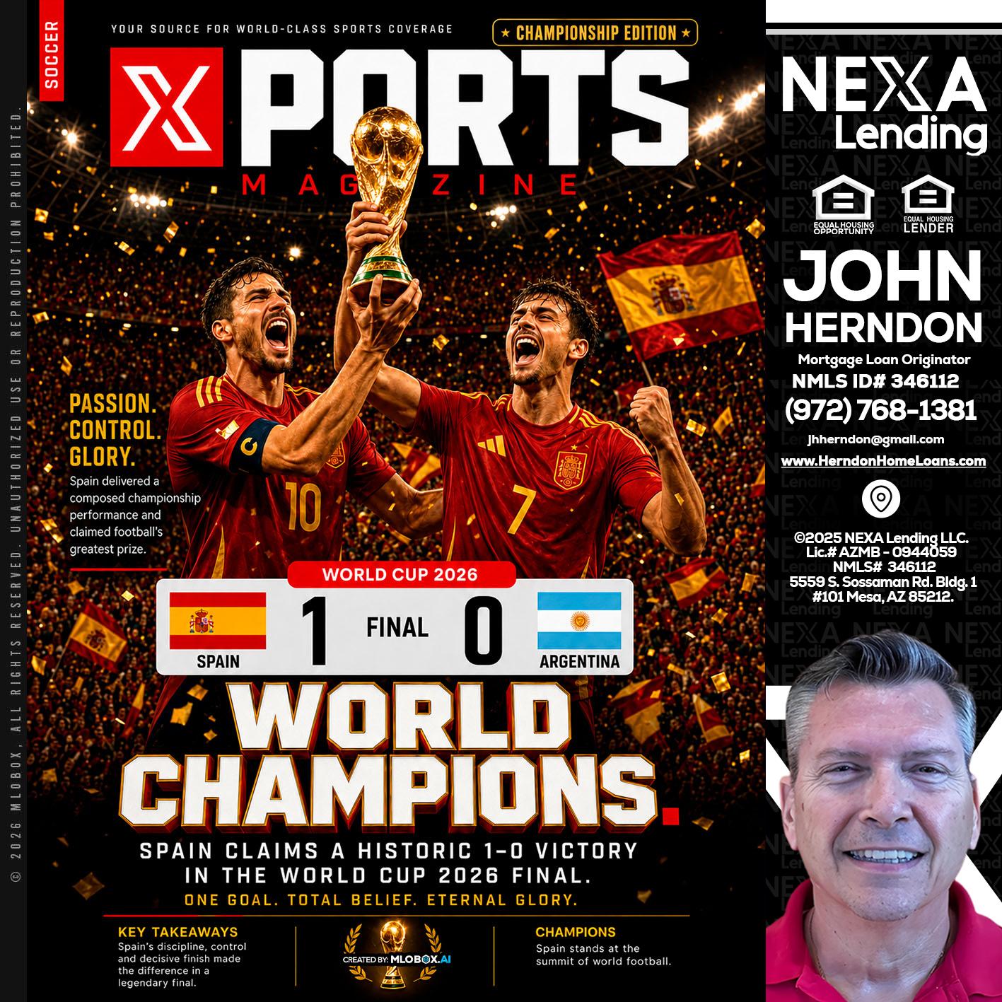 SPAIN CHAMPION - John Herndon MBA -Mortgage Loan Originator