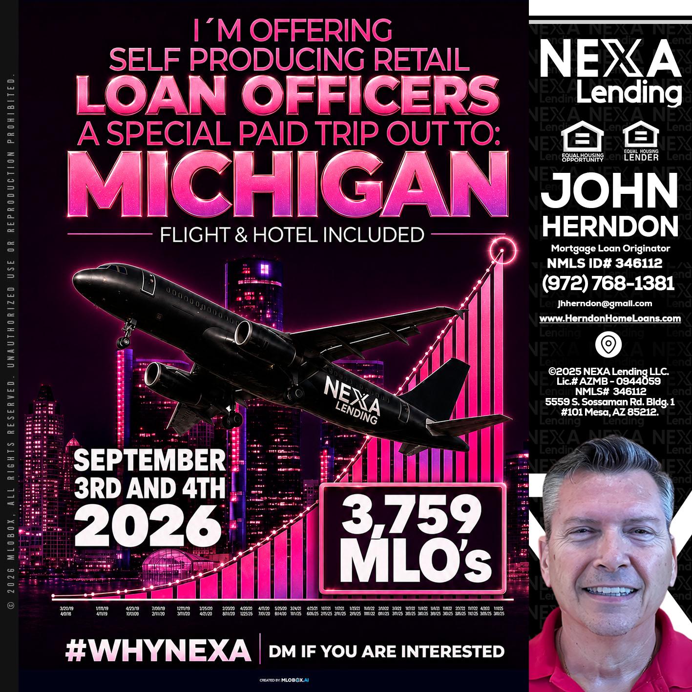MICHIGAN TRIP - John Herndon MBA -Mortgage Loan Originator