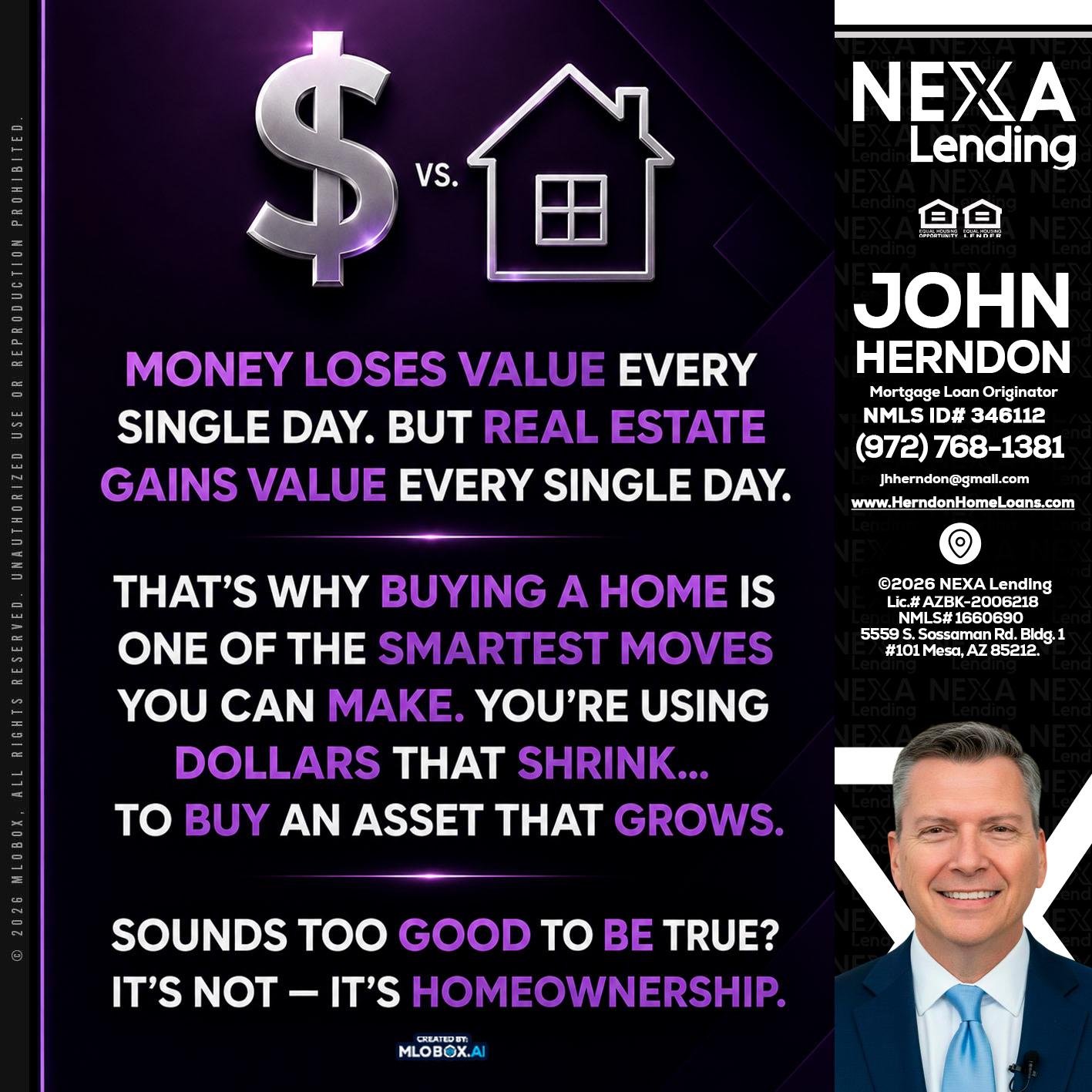 MONEY LOSES - John Herndon MBA -Mortgage Loan Originator