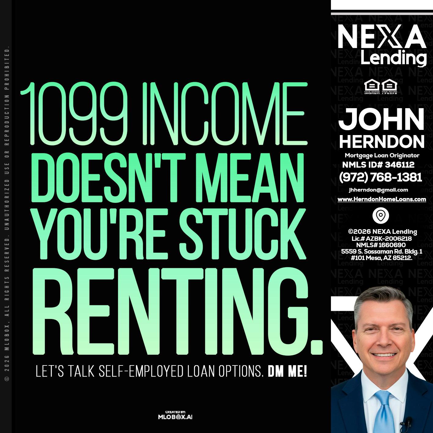 1099 income - John Herndon MBA -Mortgage Loan Originator