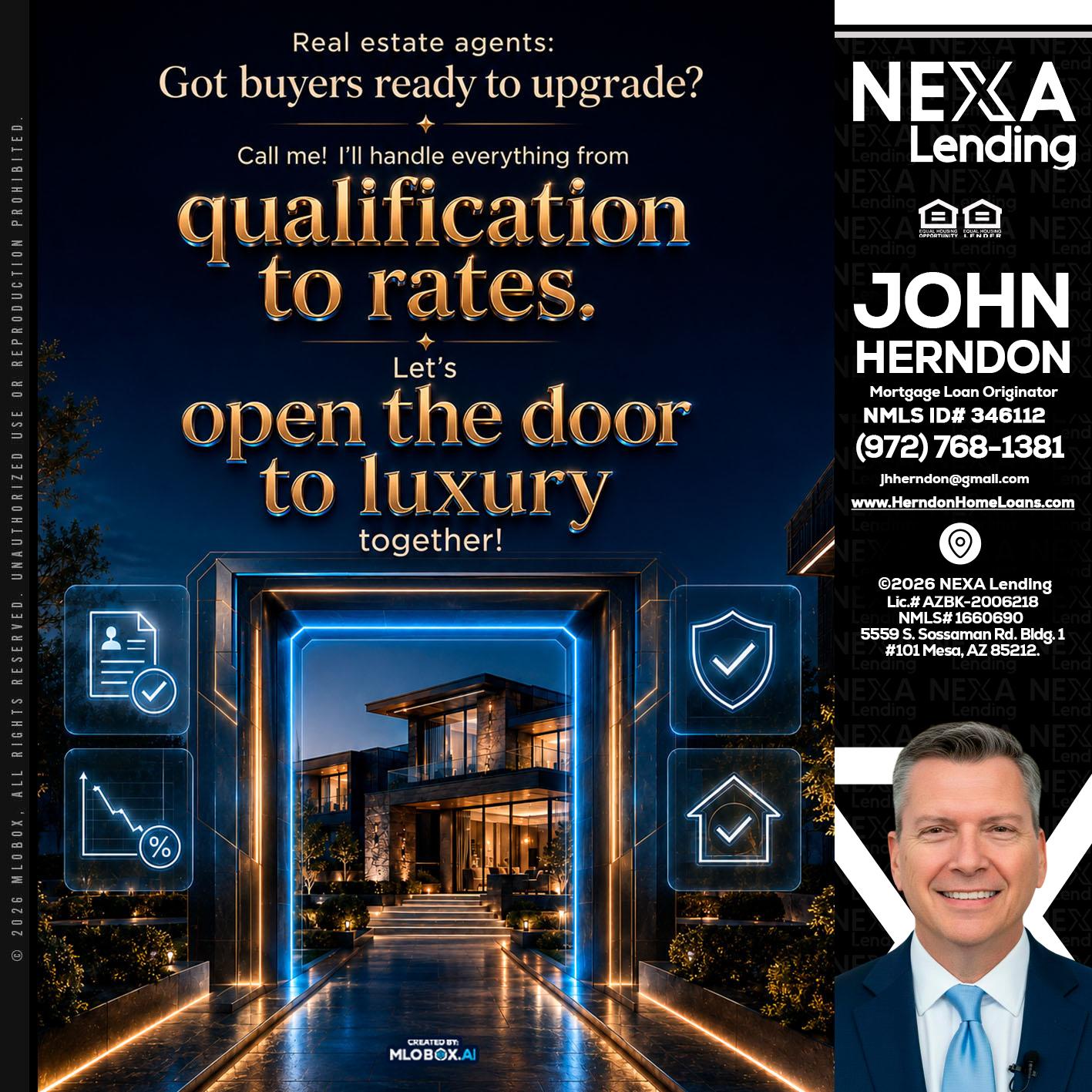 QUALIFICATION TO RATES - John Herndon MBA -Mortgage Loan Originator