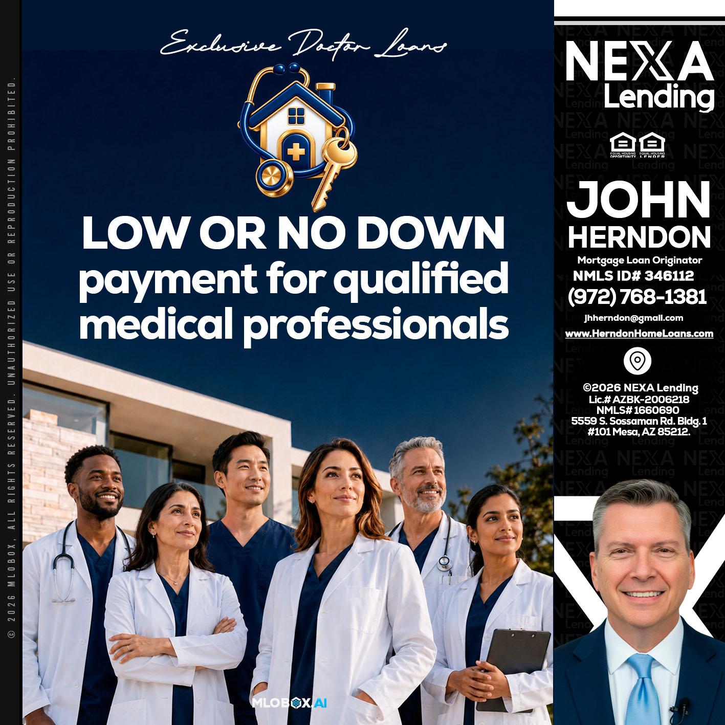 DOCTOR LOANS - John Herndon MBA -Mortgage Loan Originator
