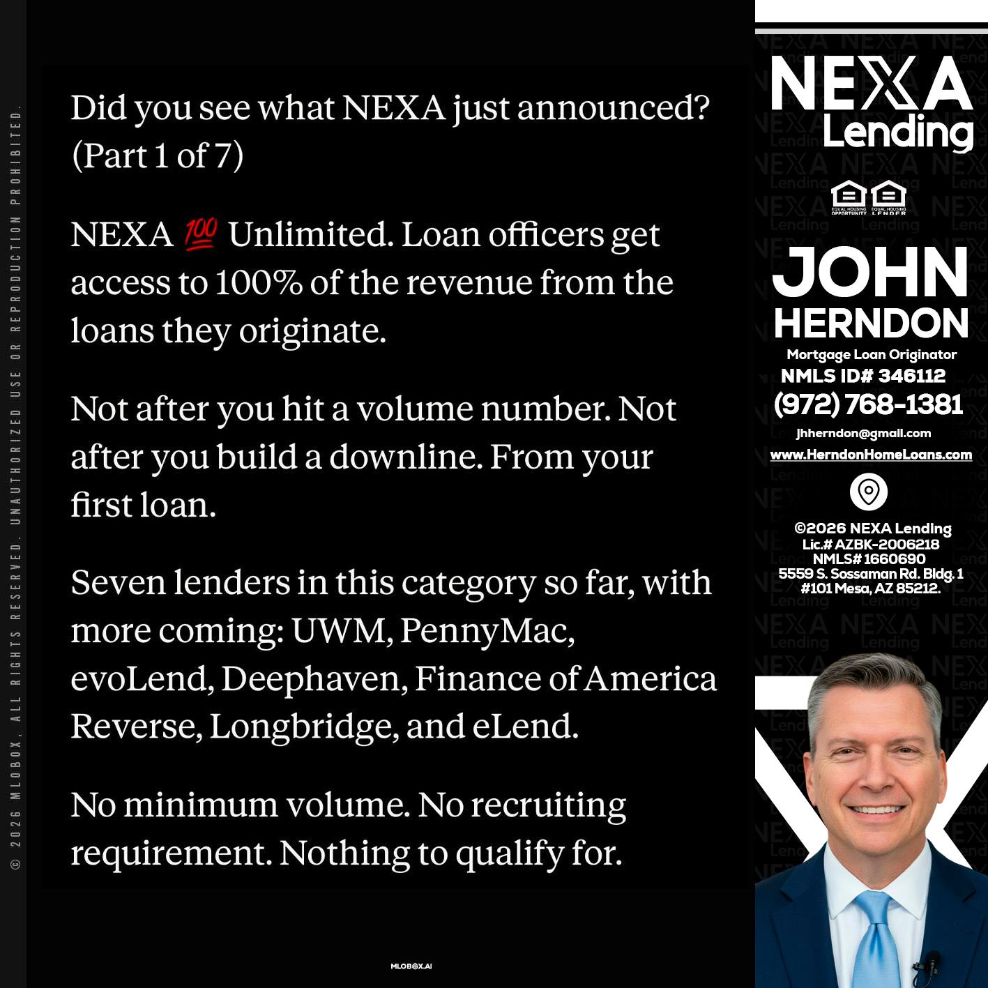 DID YOU KNOW - John Herndon MBA -Mortgage Loan Originator