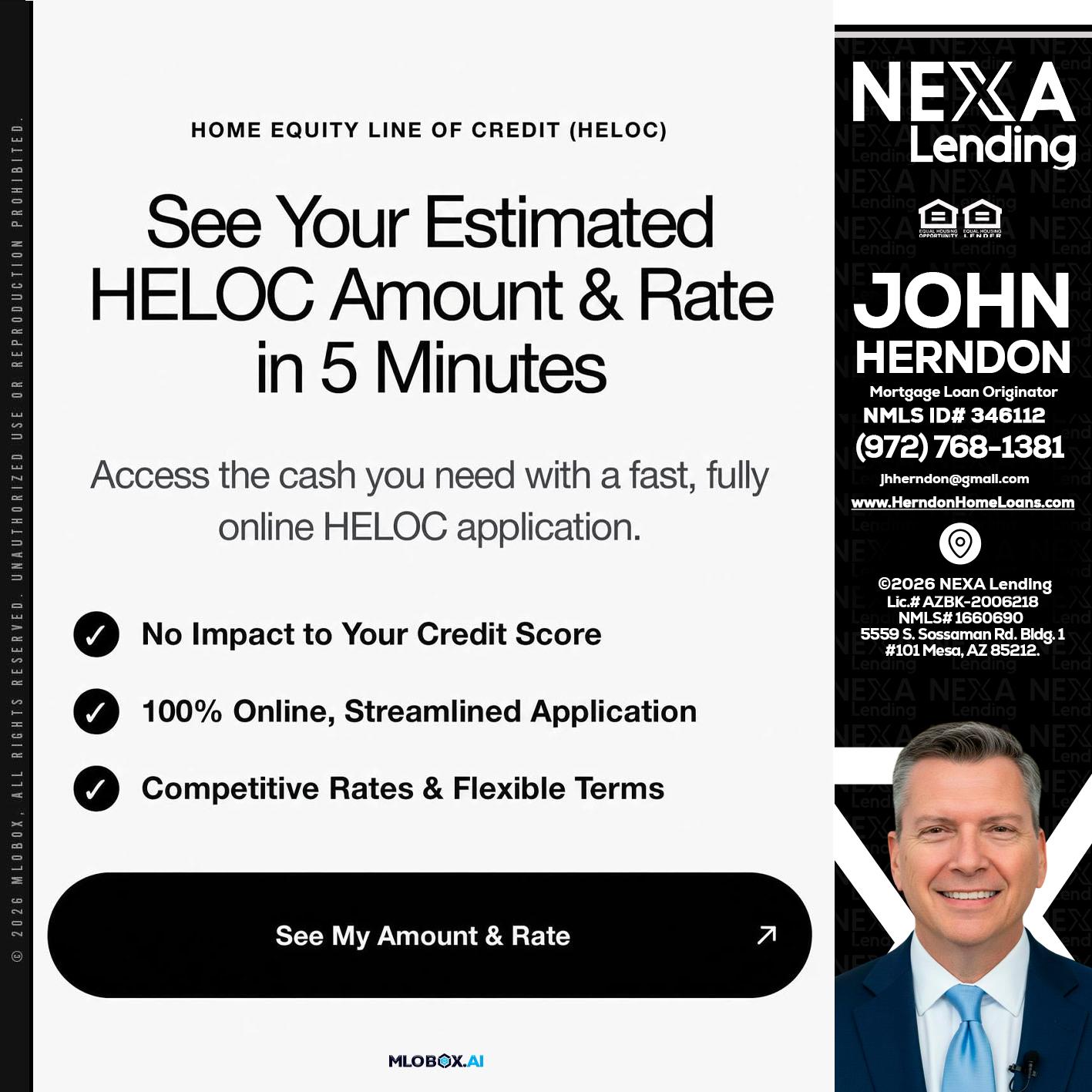 HELOC - John Herndon MBA -Mortgage Loan Originator