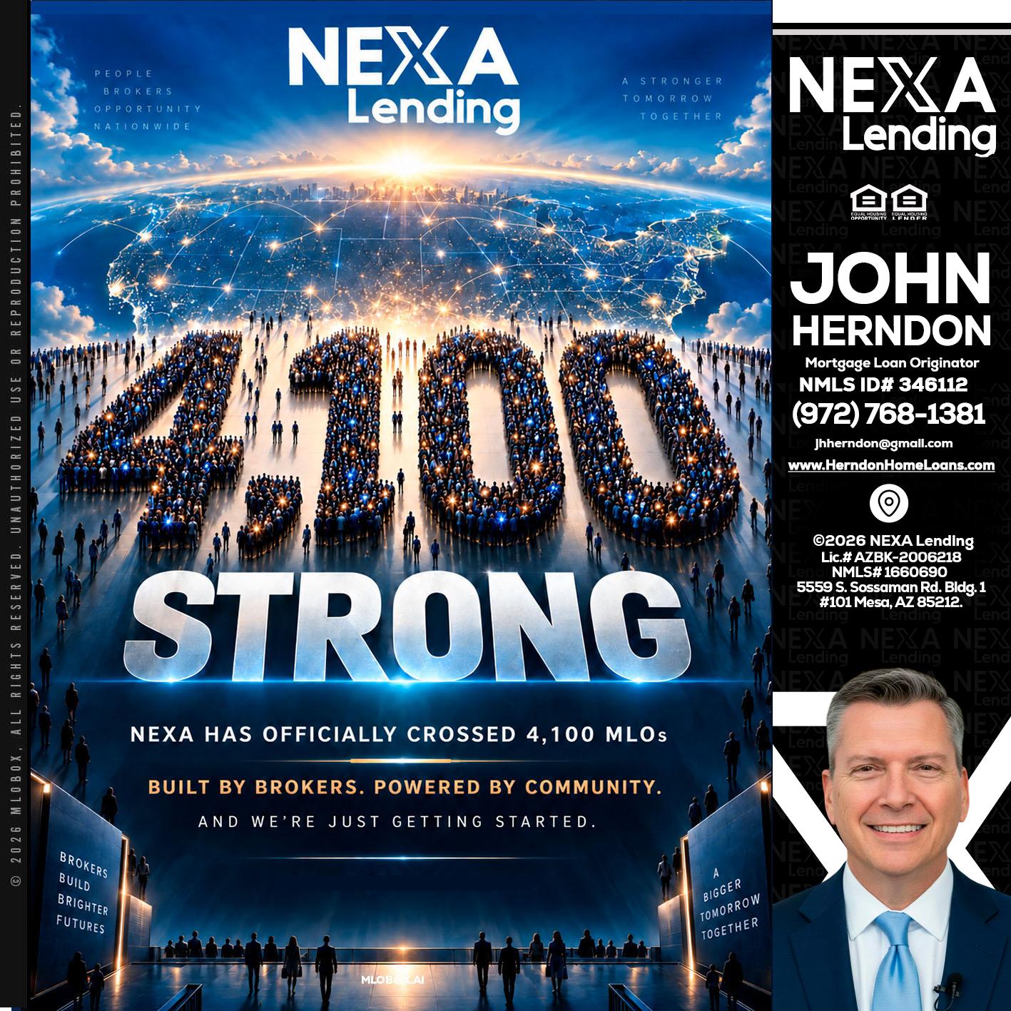 4,100 MLOs - John Herndon MBA -Mortgage Loan Originator