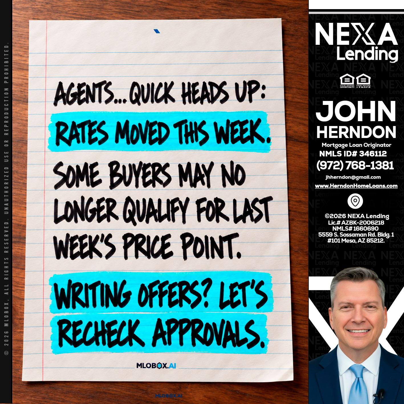 AGENTS - John Herndon MBA -Mortgage Loan Originator