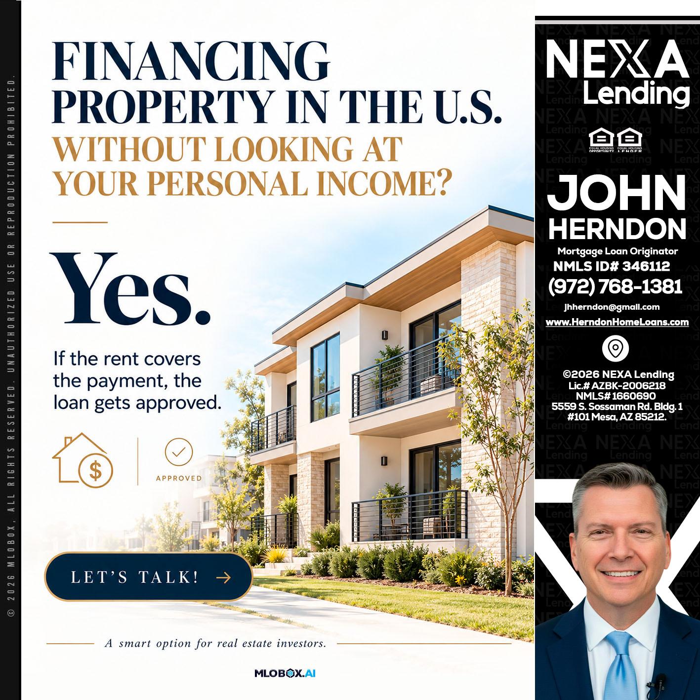 FINANCING - John Herndon MBA -Mortgage Loan Originator