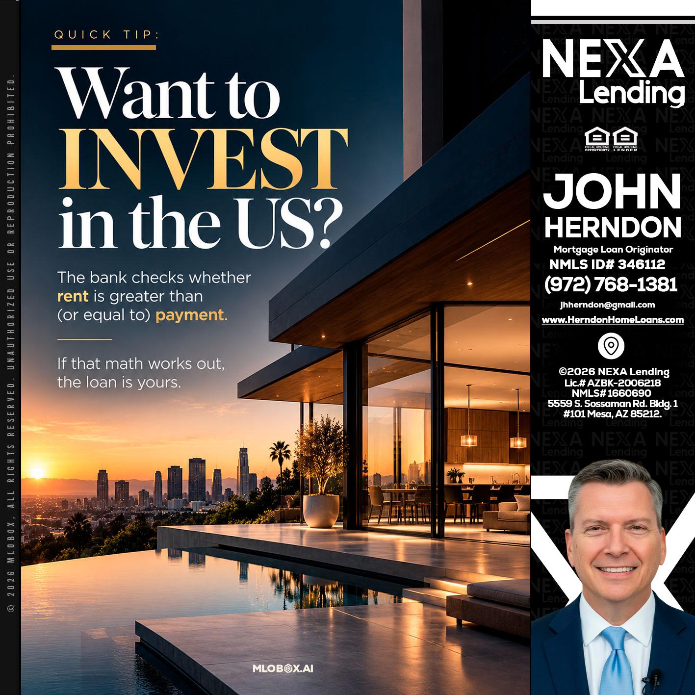 QUICK TIP - John Herndon MBA -Mortgage Loan Originator